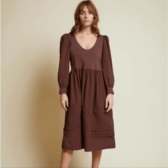 Nation LTD Mahal Dress In Pinot Noir Size Extra Small NWT - Picture 2 of 13